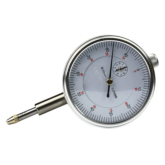 BIBABLYKE Precisions Dials Indicator Gauge, Stainless Steel, 0.01mm Accuracy Accessories for Mechanicals Engineering Measurements