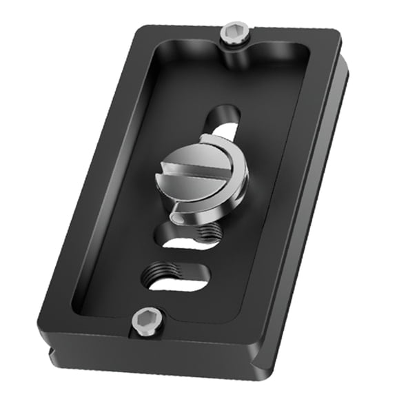 BIBABLYKE Precisions Machined Camera Quick Release Plate with Not Slip Rubber Aluminum Quick Release Plate Simple Installation