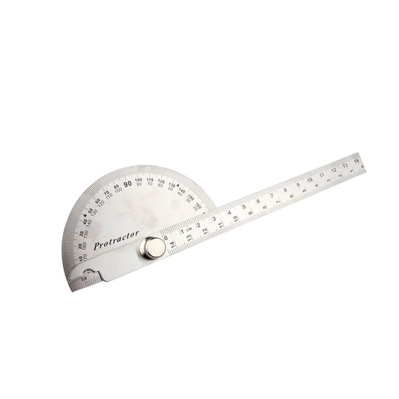 BIBABLYKE Precisions Stainless Steel Angled Measuring Protractors 90X150 90X200 Angled Rulers for Architects and Woodworkers