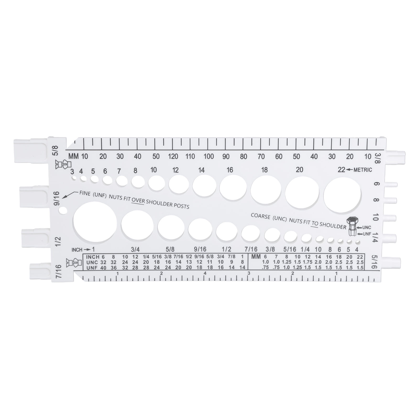 BIBABLYKE Professional Aluminum Screw Thread Rings Gauge Outer Diameter ...