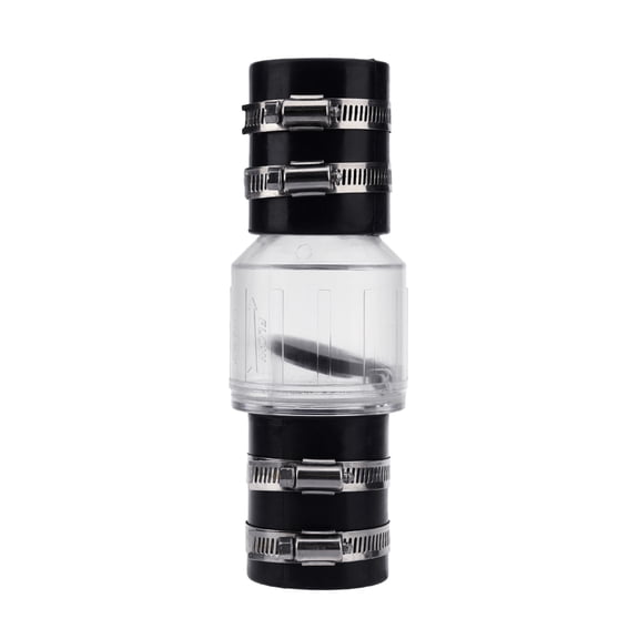 BIBABLYKE Quiet Sump Pump Check Valves Spring Loaded Flapper Replacement Silents Check Valves with Stainsless Steel Clamps Easy to Use