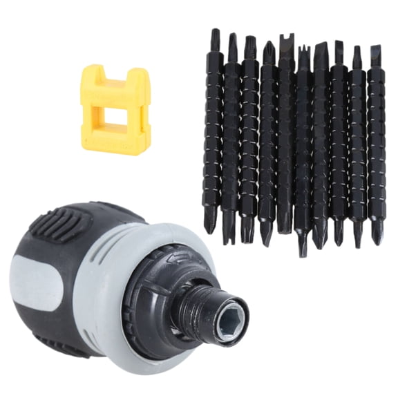 BIBABLYKE Ratchet Screwdriver Set Household Screwdriver Home Repair Tool Kit Disassemble Telescopic Rotating Ratchet Screwdriver