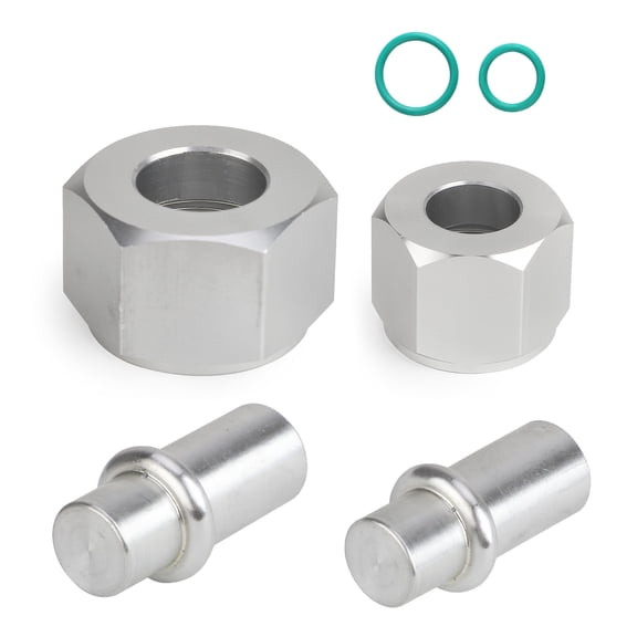 BIBABLYKE Rear A/C Block Off Kit Cooling Tube Line Terminators Compatible