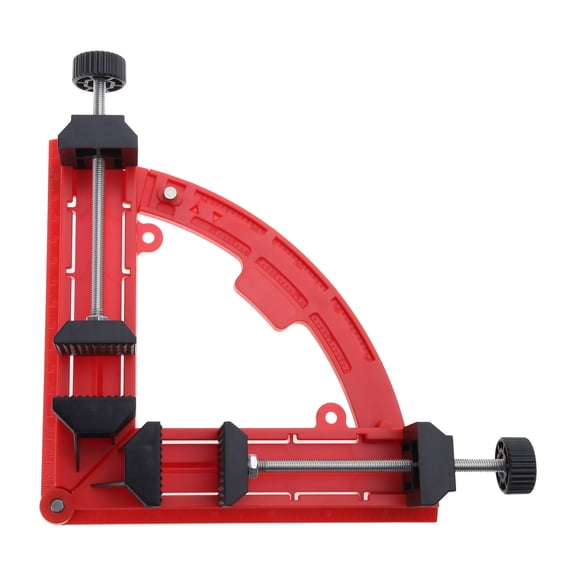 BIBABLYKE Right Clip Adjustable 90 Clamp Inch & Metric - Scale Corner Wooden Clamp Picture Frame Carpentry Clamps