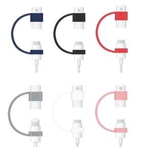 BIBABLYKE Silicone Anti-Lost Cable Tether/Keeper/Holder,Soft Case, Micro USB, Pencil Anti-loss Charging Cable Adapter Tether Tablet Touch Pen Sleeve Covers