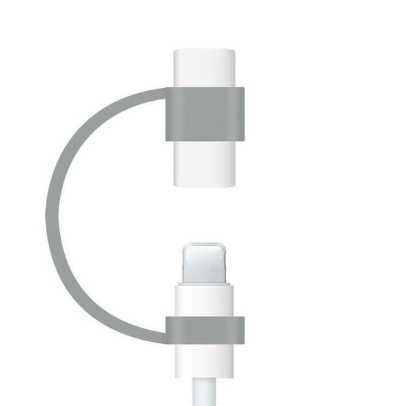 BIBABLYKE Silicone Anti-Lost Cable Tether/Keeper/Holder,Soft Case, Micro USB, Pencil Anti-loss Charging Cable Adapter Tether Tablet Touch Pen Sleeve Covers