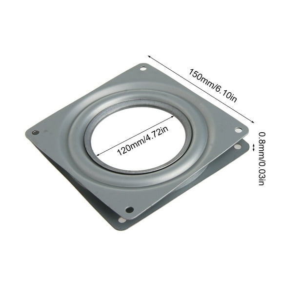 BIBABLYKE Square Bearing Plate Turntable 3"/4"/6" TV Rack Desk Tool