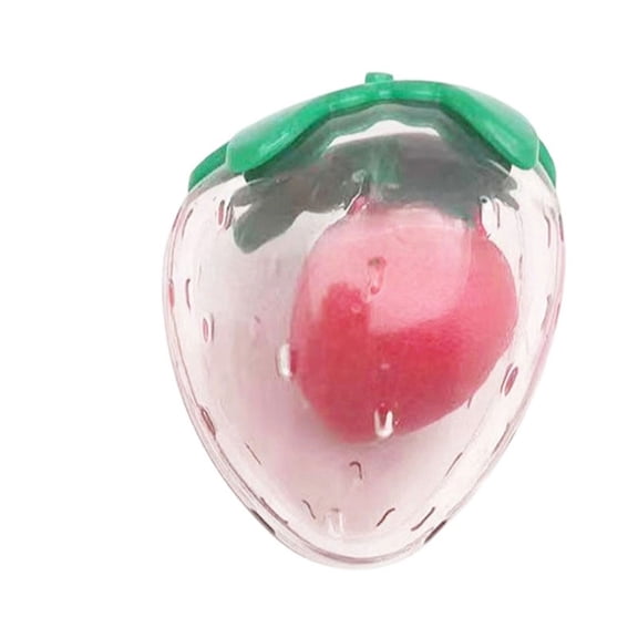 BIBABLYKE Squeaky Strawberry Dog Chew Toy Durability Teeth Cleaning Toy Interactively Toy for Teething and Dental Healths