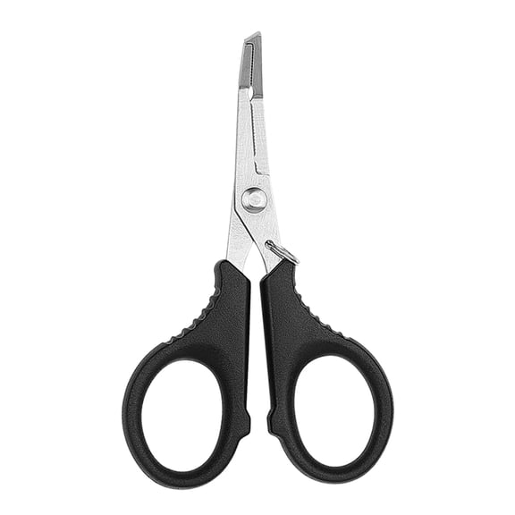 BIBABLYKE Stainless Steel Fishing Pliers Fish Hook Remover PE Line Cutter Scissors With Jagged Hooked Tip Durable Fishing Tool