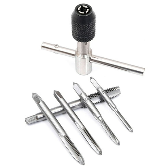 BIBABLYKE T Type Machine Hand Tap Wrench Screw Thread Taps Reamer Drill Bit Tap Holder Hand Tool Tap & Die Set Accessories