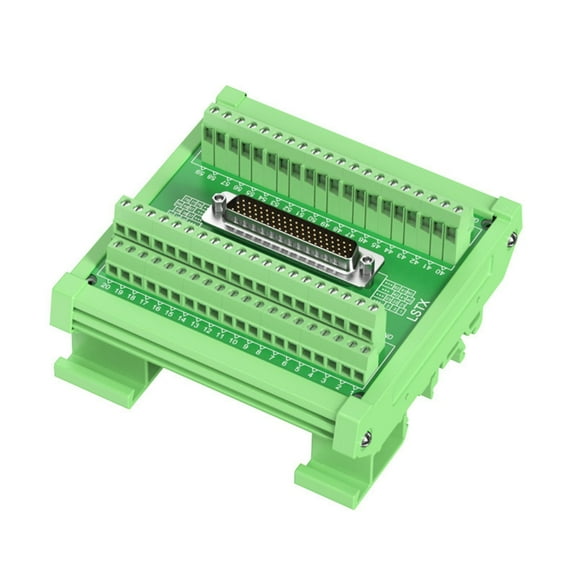 BIBABLYKE Terminal Adapter,D SUB Serial Port Solderless D9/D15/D25/D37/D50/D62/D78 Male Female Terminal Connectors Rail Type