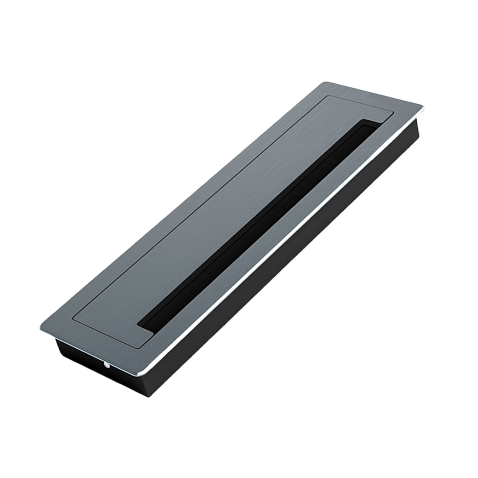 BIBABLYKE Thickening Desk Cable Management Grommets with Brush Homes Office Cord Organizes Inserts Rectangle Cable Hole Covers