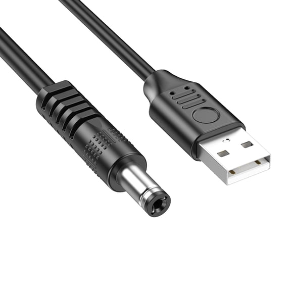 BIBABLYKE USB to DC5V Power Cable USB to DC5V Charging Cord for Lamp, Fans, Speakers, Routers Multiple Size 5521 5525 35135 4017