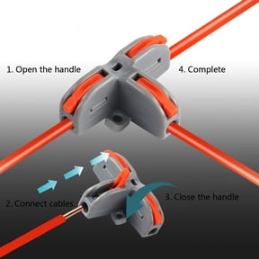 BIBABLYKE Universal Compact Push-in Conductor Terminal Block Quick Wire Connector Insulated Wiring Terminals Led Light Conector