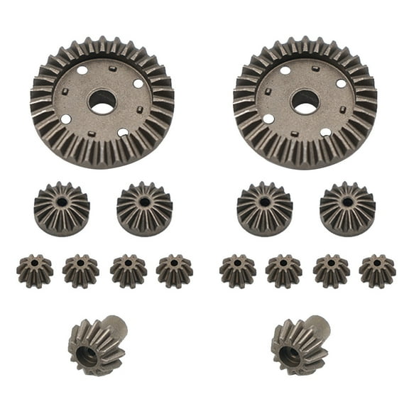 BIBABLYKE Upgrade Metal Gear 30T 24T 12T Differential Driving Gears 0011/0012/0013/0014 fo