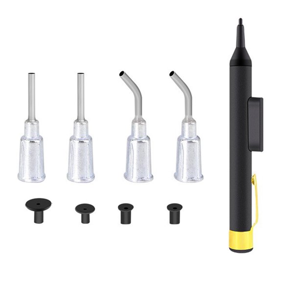 BIBABLYKE Vacuum Pen with Suctions Pad Desoldering Suctions Pen Solders Extractions Removal Tool for IC Surfaces Mounted Devices Chip