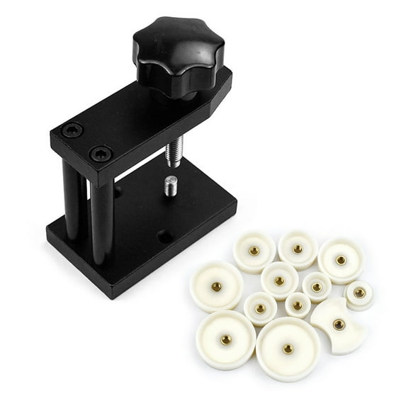 BIBABLYKE Watch Case Press Dies Watch Crystal Front Back Case Rear Cover Screw Press Presser Close Watchmakers Repair Kit Tools