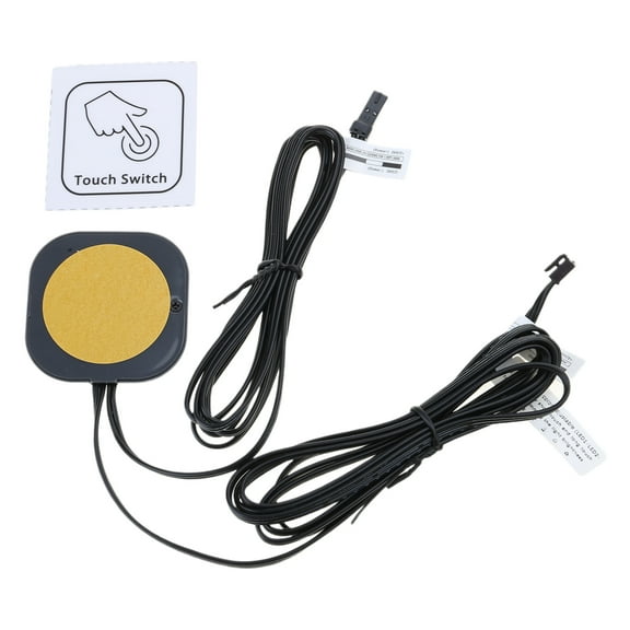 BIBABLYKE Wood Panel Touchs Light Switches LED Touchs Switches Invisible Penetration Cabinet LED Light Switches