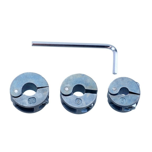 BIBABLYKE Woodworking Drilling Depth Limiter Metric British Drill Bit Limit Fried Dough Twists Drill Bit Fixed Thrust Ring Locking