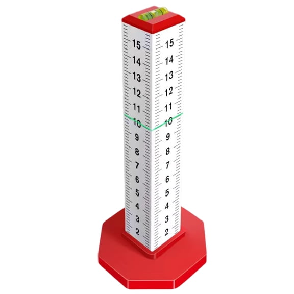 BIBABLYKE Woodworking Equal Height Ruler Upgraded Positioning Horizontals Elevations Ruler Double-side Scale CeramicTile Tool