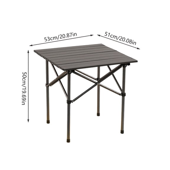 BIBEARBIBEAR Portable Folding Camping Table Ultra-Compact Lightweight Beach Table with Storage Bag for Outdoor Cooking Picnics Travel Backyard Gatherings