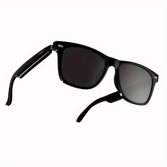 BIBEARBIBEAR Smart Wireless Audio Glasses - Anti-Blue Light Lenses, Music/Hands-Free Calls, Unisex (Men/Women), for Office/Outdoor/Sports/Driving