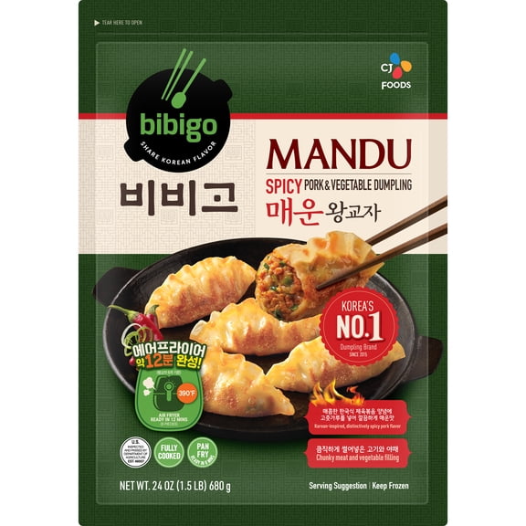 BIBIGO® Frozen Mandu Spicy Pork Korean Snacks & Appetizers