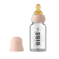 thumbnail image 1 of BIBS Baby Glass Bottle with Slow Flow Latex Nipple, Blush, 4 oz, 1 Count Each, 1 of 9