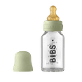 thumbnail image 1 of BIBS Baby Glass Bottle with Slow Flow Latex Nipple, Sage, 4 oz, 1 Count Each, 1 of 9