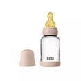thumbnail image 1 of BIBS Glass Baby Bottle with Slow Flow Latex Nipple, 4 oz, Blush, 1 Each, 1 of 6