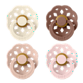 thumbnail image 1 of BIBS Pacifier Boheme Size 1, 0-6 Months, Ivory/Blush/Woodchuck/Blossom, 4 Pack, 1 of 9