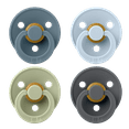 thumbnail image 1 of BIBS Pacifier Colour Size 1, 0-6 Months, Petrol/Sage/Baby Blue/Iron, 4 pack, 1 of 8