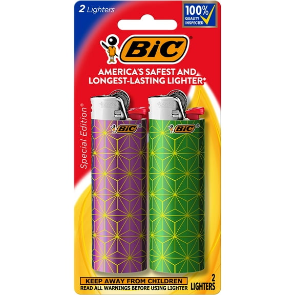 BIC 2-Pack Special Edition Maxi Pocket Lighter