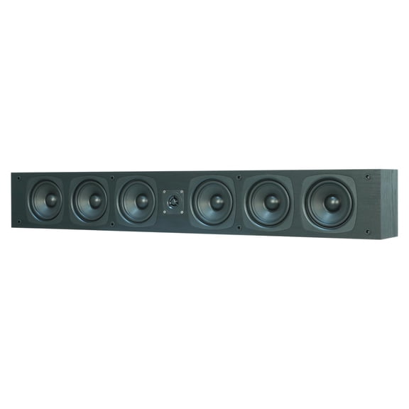 BIC America RtR Elite OWCLR35 4.5-In. 100-Watt On-Wall Center or LR Speaker with 2 Polypropylene Woofers, 3/4-in. Tweeter, 4 Bass Radiators, 8 Ohms