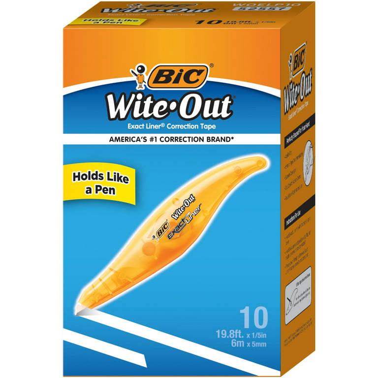 BIC Wite-Out Correction Tape, Variety Pack, 10 ct