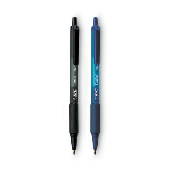 BIC Ballpoint Pen Value Pack, Medium 1 Mm, Assorted Ink Bundle of 2 Packs