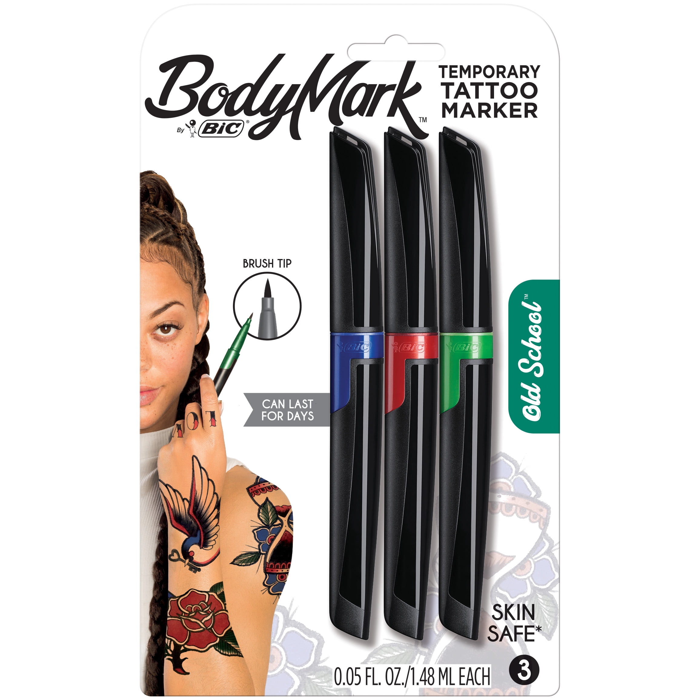 12pcs 3D Mixed Colors Tattoo Skin Marker Pen Scribe Body Art Piercing Tool  Suppl
