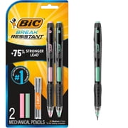 BIC Break Resistant Mechanical Pencils, No. 2, School Supplies, 0.7 mm, 2-Count