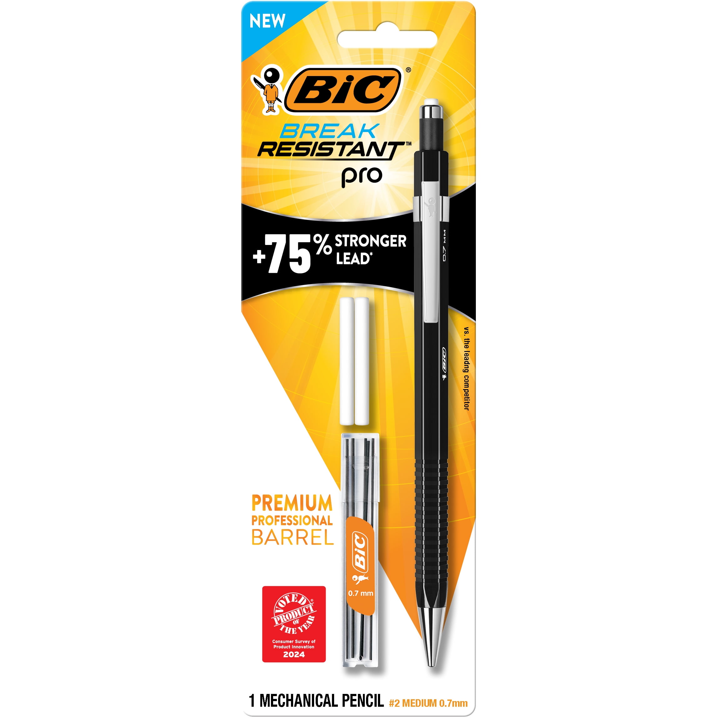 BIC Break Resistant Pro Mechanical Pencil, 0.7 mm, 1 Count
