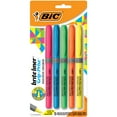 thumbnail image 1 of BIC Brite Liner Grip Pocket Highlighter, Chisel Tip, Assorted Colors, 5 Count, 1 of 7