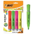 thumbnail image 1 of BIC Brite Liner XL Tank Highlighter, Chisel Point, Back to School, Assorted Colors, 4-Count, 1 of 10