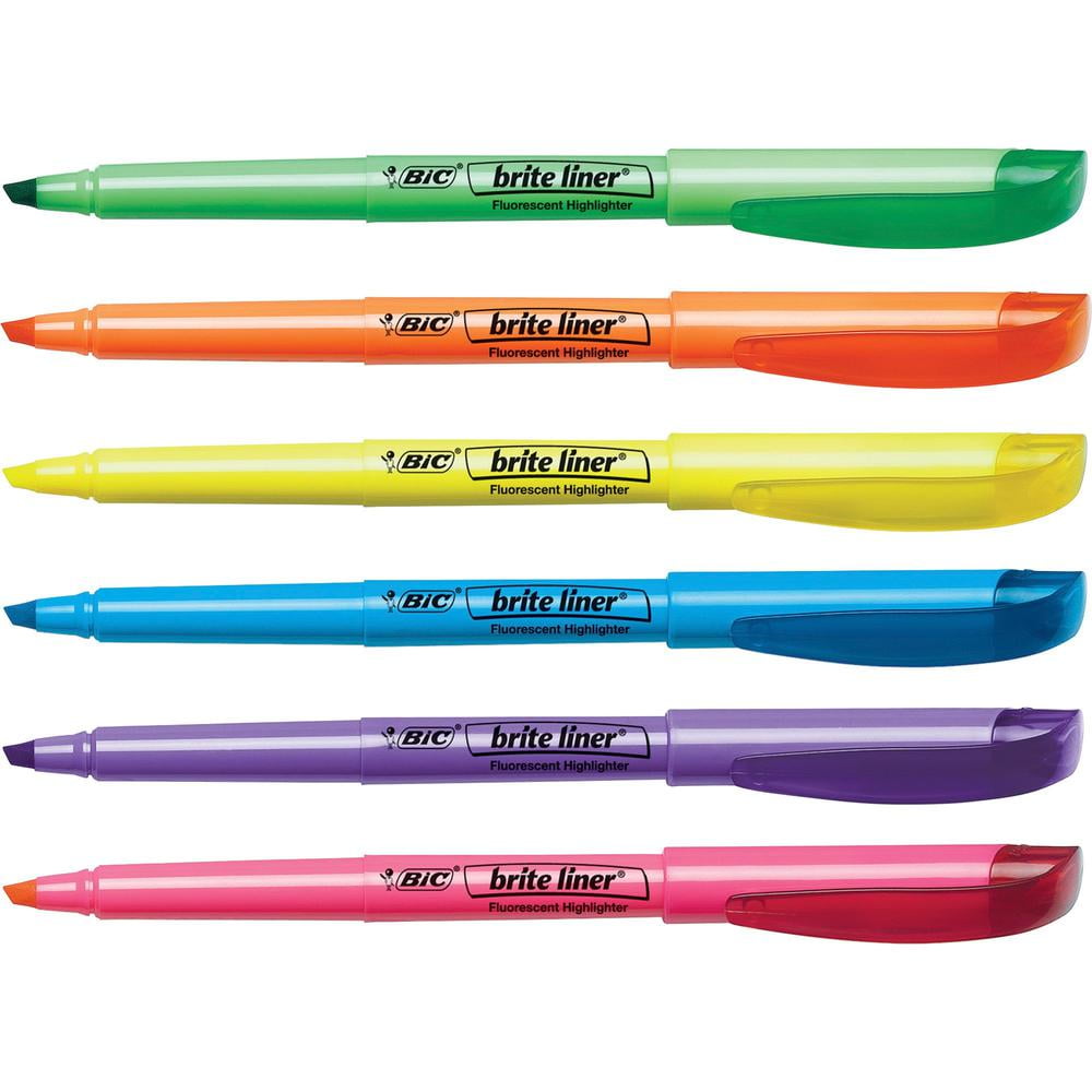 Bic brite liner fluorescent highlighter Clearance