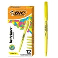 thumbnail image 1 of BIC Brite Liner Yellow Highlighters, Chisel Tip, 12-Count Pack, 1 of 9