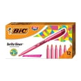 thumbnail image 1 of BIC Brite Liner Pink Highlighters, Chisel Tip, 12-Count Pack, 1 of 6