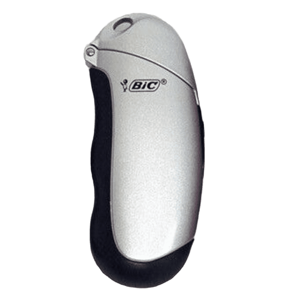 BIC C2 Metal Lighter Plus Case W/Keychain Attachment Color May Vary ( One Lighter and Case)