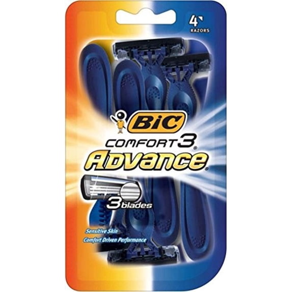 BIC Comfort 3 Advance Men's Disposable Razor, (Pack of 3) - Walmart.com