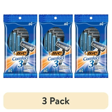50 Pcs Men's Disposable Razors Bulk 3 Blade Men Razors for Head ...