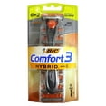 thumbnail image 1 of BIC Comfort 3 Hybrid Men's Disposable Razor Refill with Handle, 8 Pack, 1 of 2