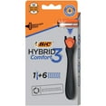 thumbnail image 1 of BIC Comfort 3 Hybrid Razor Handle with 6 Refill Blade Cartridges, 1 of 1