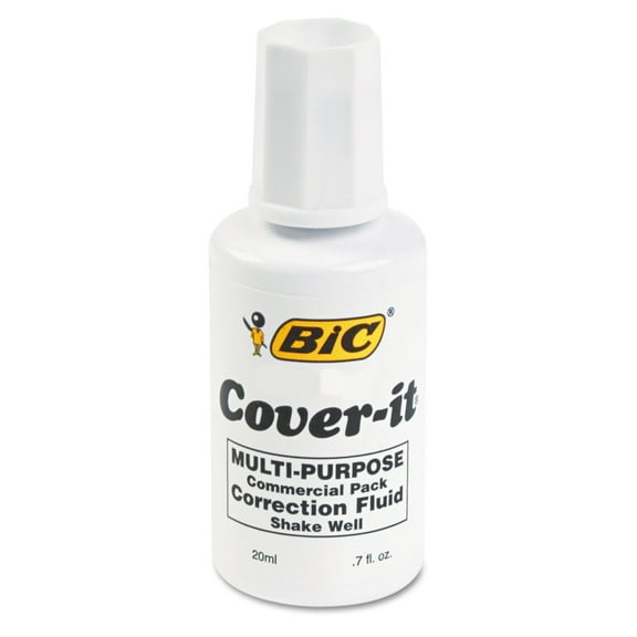 BIC Cover-it Multi-Purpose Correction Fluid, 20 ml